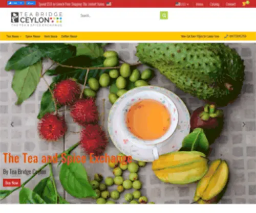 Teabridgeceylon.com(Tea and Spice Exchange) Screenshot