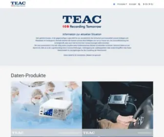 Teac.de(Products: Internet) Screenshot