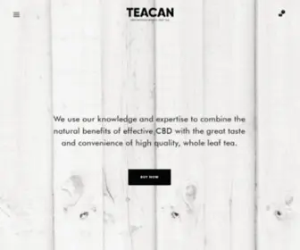 Teacan.co.uk(CBD tea) Screenshot