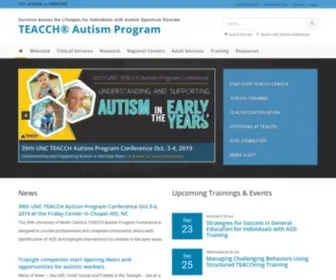 Teacch.com(The TEACCH Autism Program) Screenshot