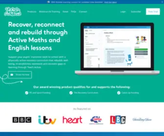 Teachactive.org(Teach Active) Screenshot