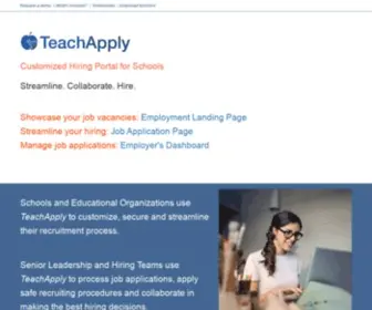 Teachapply.com(International Schools) Screenshot