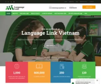 Teachatlanguagelink.com(Language Link Vietnam recruits English teachers) Screenshot