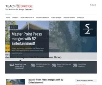 Teachbridge.com(The Website for Bridge Teachers) Screenshot