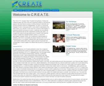Teachcreate.org(Teach C.R.E.A.T.E) Screenshot