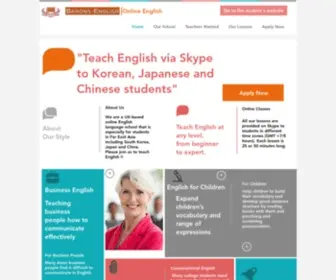 Teacher-Barons.co.uk(UK Online English Teachers for Barons English) Screenshot