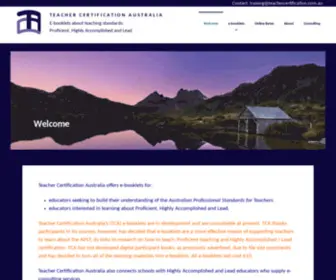 Teachercertification.com.au(Teacher Certification Australia) Screenshot