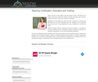 Teachercertification.org(Teachercertification) Screenshot