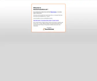 Teacherevaluation.net(Web hosting services by EarthLink Web Hosting) Screenshot