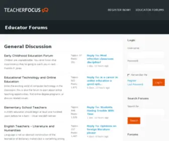 Teacherfocus.com(Teacher Focus Message Board) Screenshot