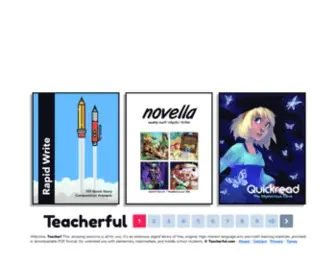 Teacherful.com(Free Original Learning Materials For Elementary and Middle School) Screenshot