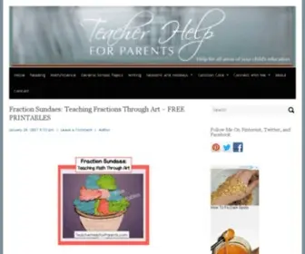 Teacherhelpforparents.com(Teacher Help For Parents) Screenshot