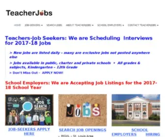 Teacherjobs.com(Teaching jobs positions education) Screenshot