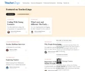Teacherlingo.com(Teacher blog) Screenshot