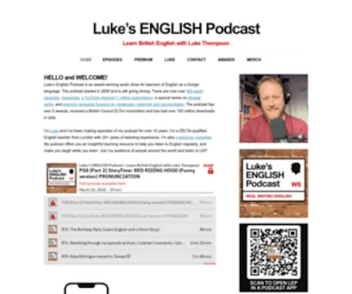 Teacherluke.co.uk(Luke’s ENGLISH Podcast) Screenshot