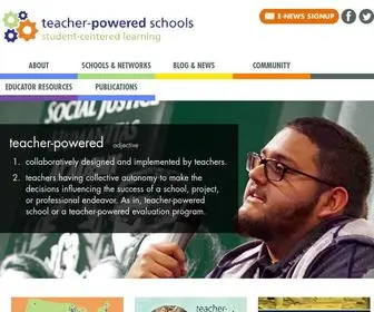 Teacherpowered.org(Teacher-Powered Schools) Screenshot