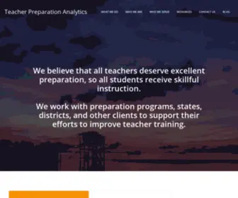 Teacherpreparationanalytics.org(Teacher Preparation Analytics) Screenshot