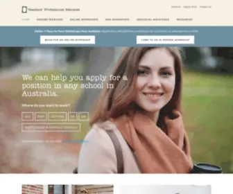 Teachers-Resumes.com.au(Teachers' Professional Résumés) Screenshot