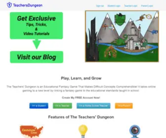 Teachersdungeon.com(The Teachers' Dungeon) Screenshot