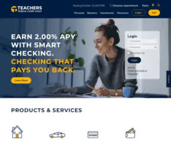 Teachersfcu.org(Teachers Federal Credit Union) Screenshot