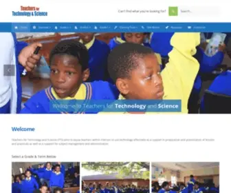 Teachersfortechandscience.co.za(Teachers for Technology and Science (TTS) aims to equip teachers within Intersen to use technology effectively as a support in preparation and presentation of lessons and practicals as well as a support for subject managemen) Screenshot