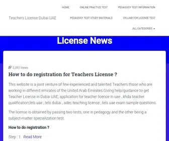 Teacherslicensedubaiuae.com(Teachers License Dubai UAE) Screenshot