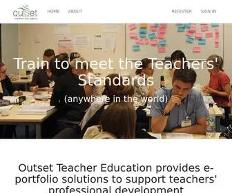 Teachersstandards.com(Outset Teacher Education) Screenshot