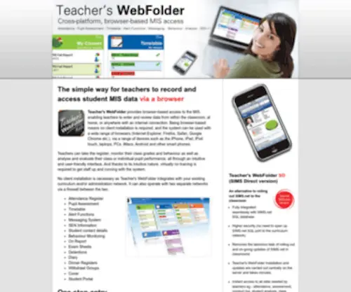 Teacherswebfolder.com(Teacher's WebFolder) Screenshot