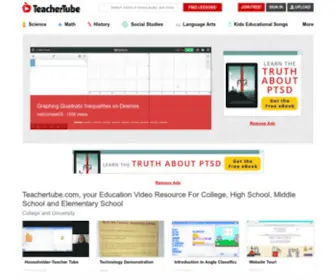 Teachertube.com(TeacherTube Educational Videos for the School Classroom and Home) Screenshot