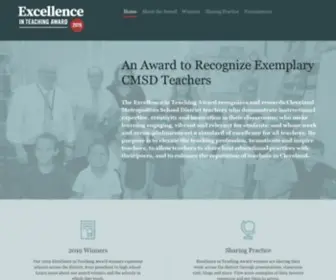 Teachexcellenceaward.org(Excellence in Teaching Award) Screenshot