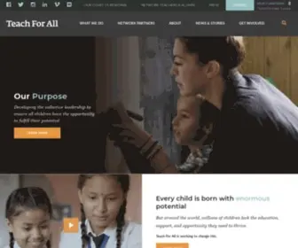 Teachforall.org(Teach For All) Screenshot