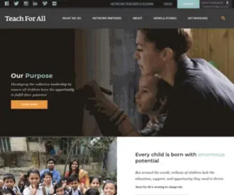 Teachforallnetwork.org(Teach For All) Screenshot