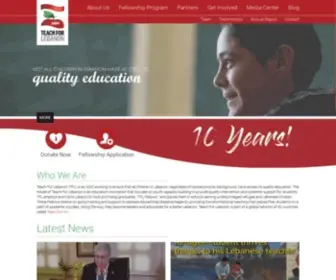 Teachforlebanon.org(Teach for Lebanon) Screenshot