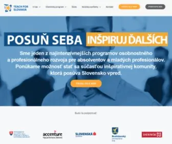 Teachforslovakia.sk(POSUŇ SEBA) Screenshot