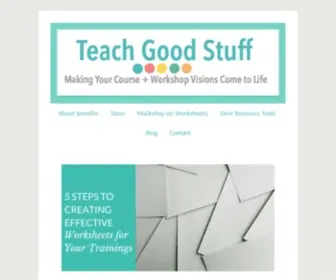 Teachgoodstuff.com(Create Amazing Online Courses) Screenshot