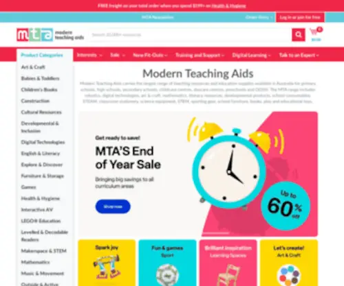 Teaching.com.au(Modern Teaching Aids) Screenshot