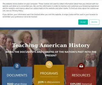 Teachingamericanhistory.org(Teaching American History) Screenshot