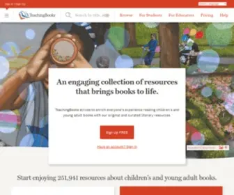 Teachingbooks.net(Author & Book Resources to Support Reading Education) Screenshot