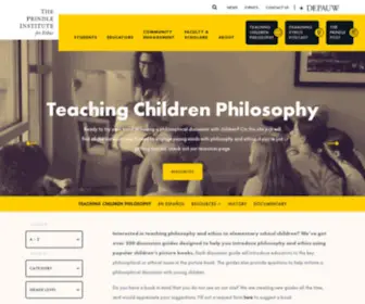 Teachingchildrenphilosophy.org(Teaching Children Philosophy) Screenshot
