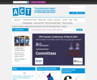 Teachingcitizenship.org.uk(Association for Citizenship Teaching) Screenshot
