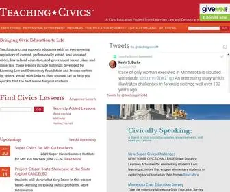 Teachingcivics.org(Teaching Civics) Screenshot