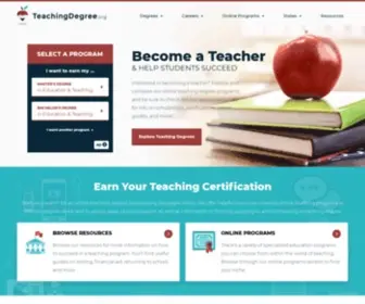 Teachingdegree.org(Online Teaching Degrees) Screenshot