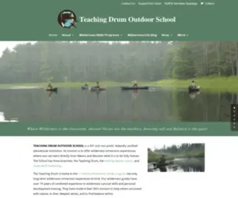 Teachingdrum.org(Where the wilderness is the classroom) Screenshot