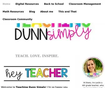 Teachingdunnsimply.com(Teachingdunnsimply) Screenshot