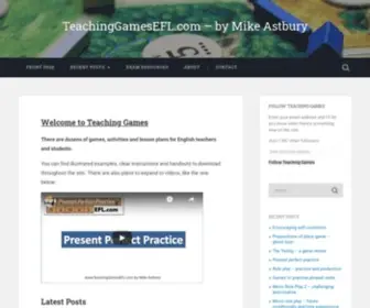 Teachinggamesefl.com(By Mike Astbury) Screenshot