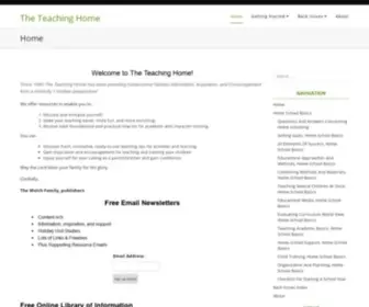 Teachinghome.com(The Teaching Home) Screenshot