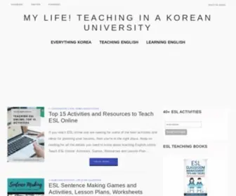 Teachinginkoreanuniversity.com(Teaching in a Korean University) Screenshot