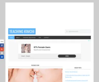 Teachingkimchi.com(Teaching Kimchi) Screenshot