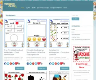 Teachingmykid.com(Free Printable Math and English worksheets) Screenshot