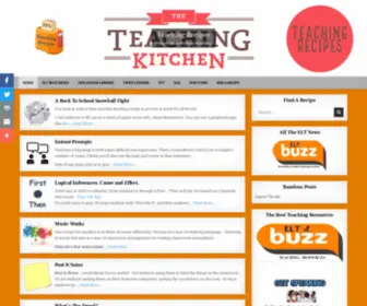 Teachingrecipes.com(Simple ideas for teachers to use as classroom lessons) Screenshot